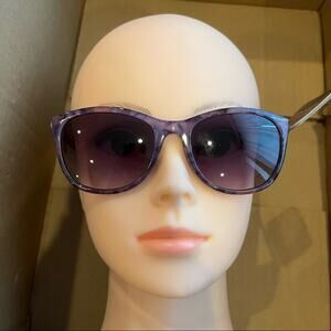 Revlon Oversized Cateye Sunglasses Purple Floral